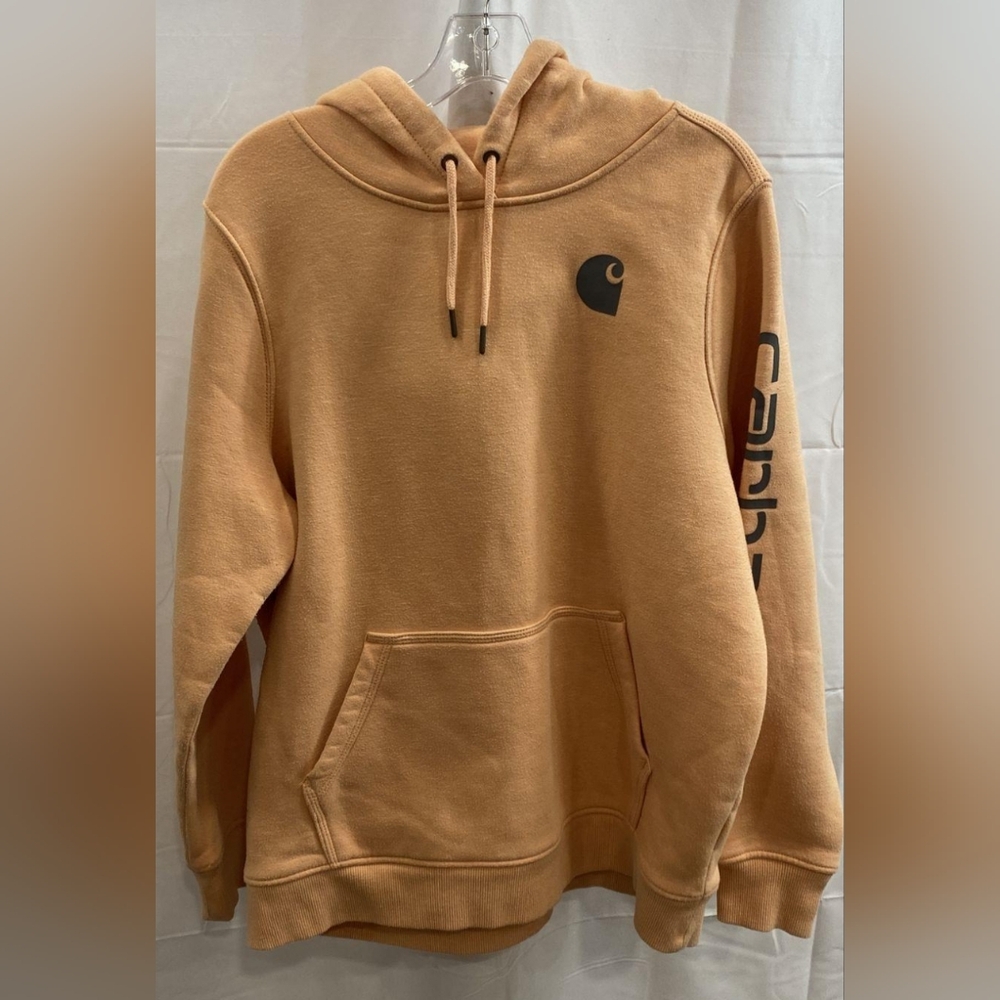 Carhartt Wmn's Midweight Graphic Logo Hoodie Sweatshirt Size XL MSRP $59.99